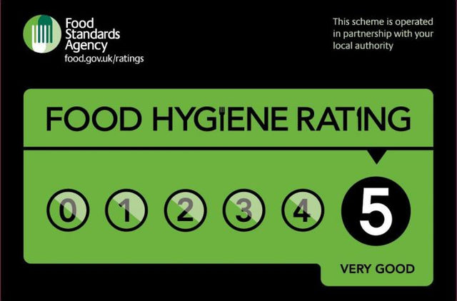 5 Star Food Hygiene Rating Award