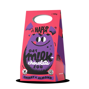 Cherry & Almond HAPPi Oat M!lk Chocolate Easter Egg