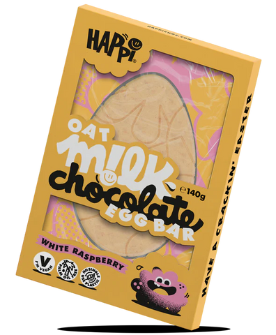 White Raspberry M!lk Happi Easter Egg Bar 140g BBE: 07/25 SALE