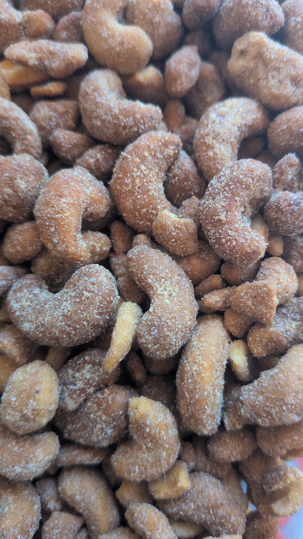 Hot Honey Cashews per 100g BBE:Aug 25