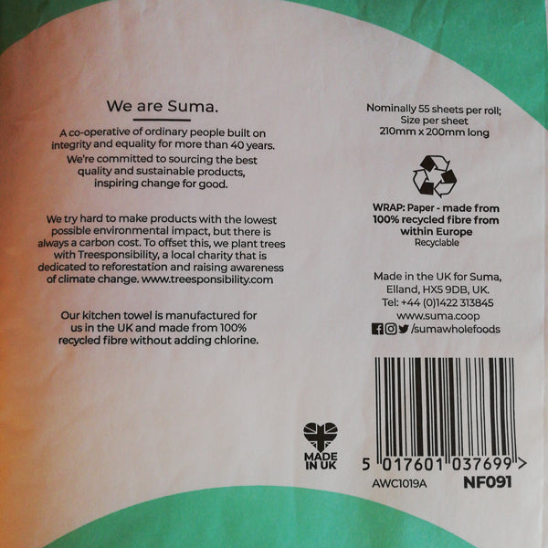 Ecoleaf kitchen roll x 2