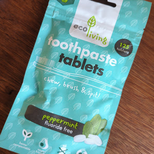 Toothpaste tabs Fluoride - Free 125 tablets
