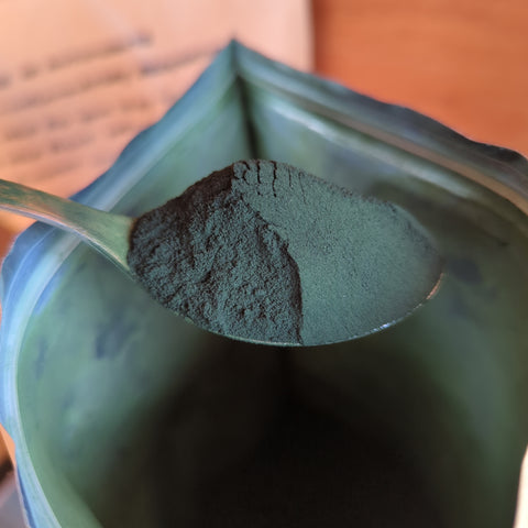 Organic Spirulina powder per 100g BBE: 03/10/24