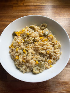 Crispy Coconut Orzo and Sweetcorn 2-3 people