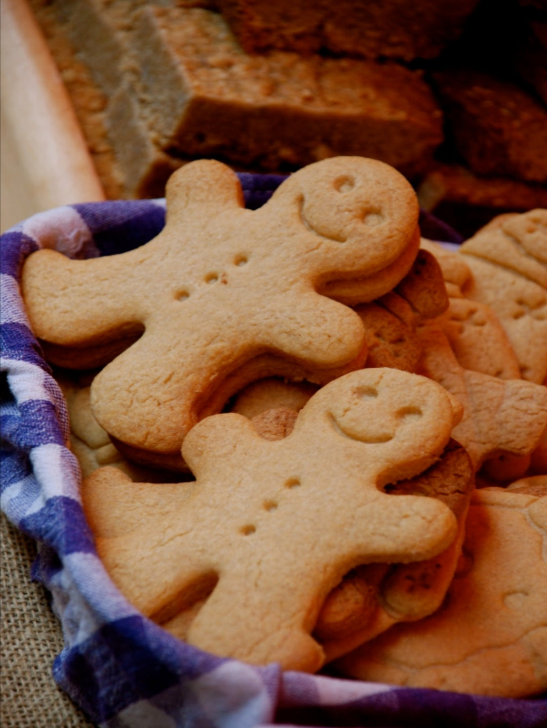 Gingerbread with a Autumnal cutter