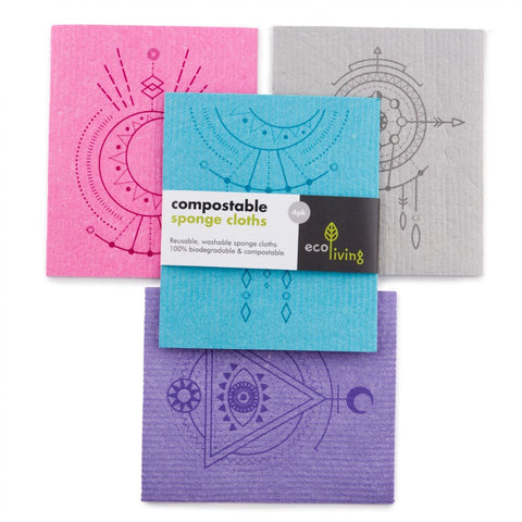 Compostable Sponge Cleaning Cloths - Spiritual