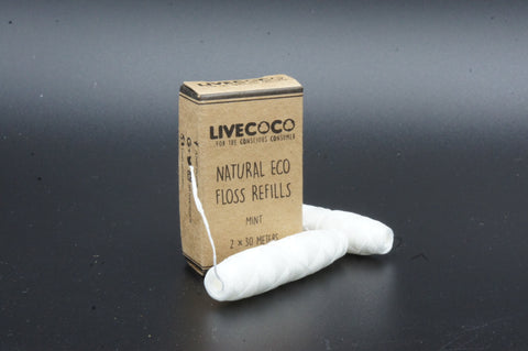 LiveCoco Natural Eco Floss Refill x2