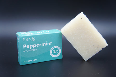 Friendly Peppermint & Poppyseed Soap 95g