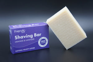 Friendly Shaving Bar Orange & Lavender 95g