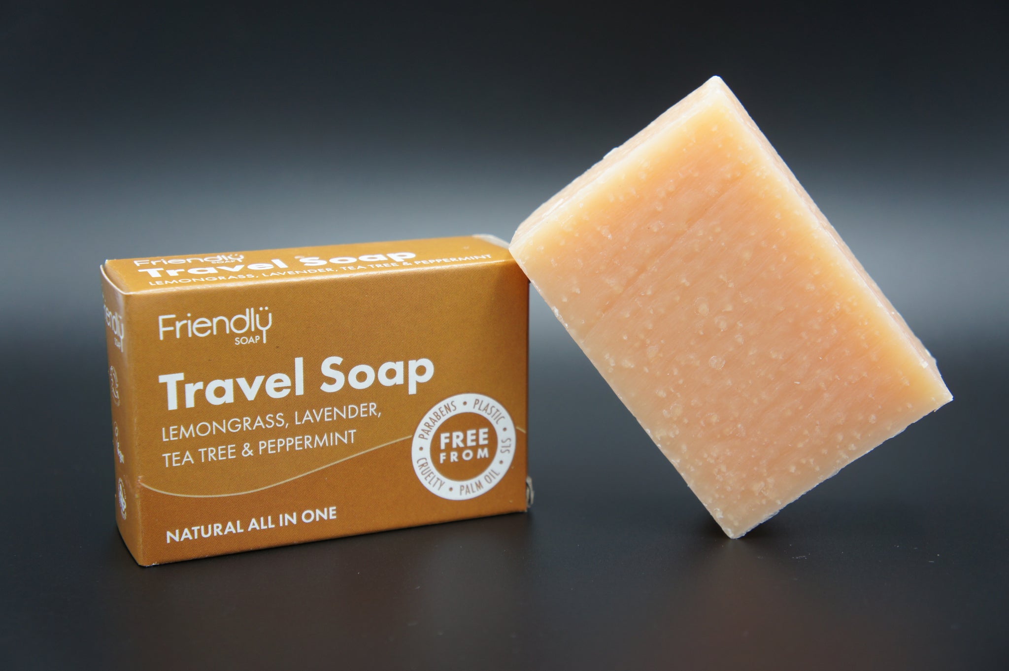 Friendly Travel Soap Lemongrass, Lavender, Tea Tree, Peppermint 95g