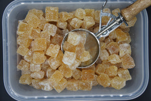 Ginger crystallised and caster sugar per 100g BBE: FEB 24